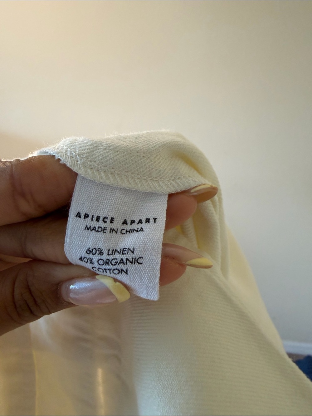 Apiece Apart Ivory High-Rise Wide Leg Bari Trouser Pant Size 6 - Picture 6 of 6